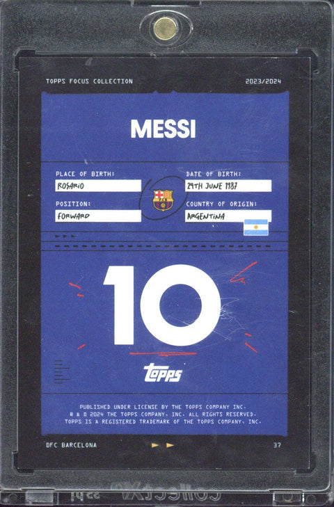 2023-24 Topps Focus Barcelona Lionel Messi /50