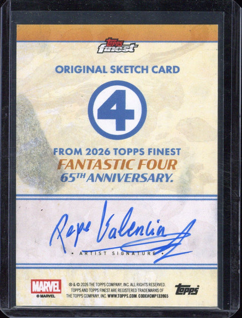 2026 Topps Finest Fantastic Four Bombastic Bag-Man Sketch Card
