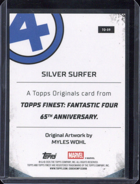 2026 Topps Finest Fantastic Four Silver Surfer /5 #TO-09