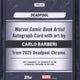 2025 Topps Deadpool Chrome Carlo Barberi Autograph /15 #MCBA-CB