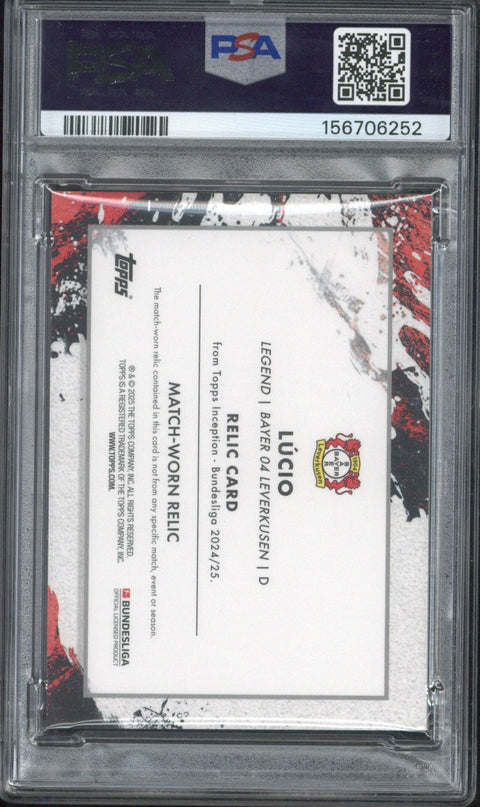 2024-25 Inception Bundesliga Lucio Jumbo Relic-Black /10 PSA 9
