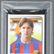 2005 Panini Champions Lionel Messi of Europe 1955-2005 #74 PSA 8
