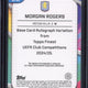 2024-25 Topps Finest UCC Morgan Rogers Autograph /50 #BR-MR