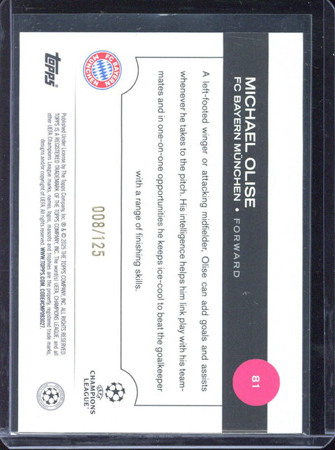 2024-25 Topps UCC Michael Olise /125 #81