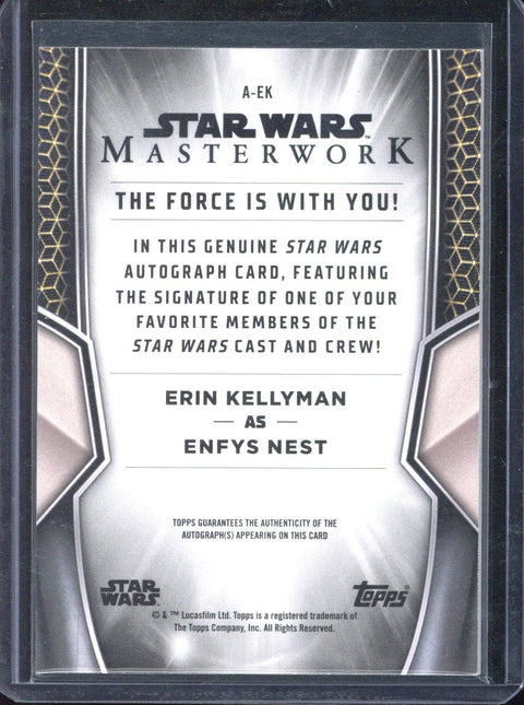 2025 Topps Star Wars Masterwork Enfys Nest Autograph /99 A-EK