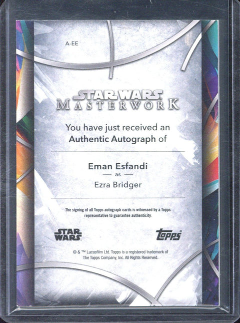 2025 Topps Star Wars Masterwork Ezra Bridger Autograph #A-EE