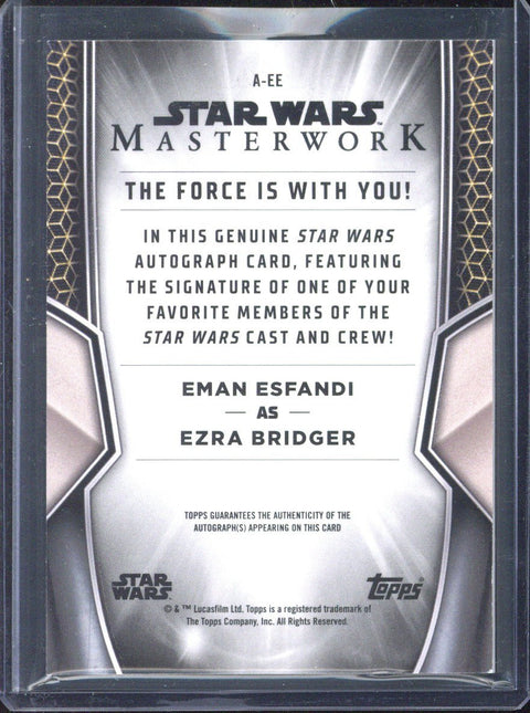 2025 Topps Star Wars Masterwork Ezra Bridger Autograph
