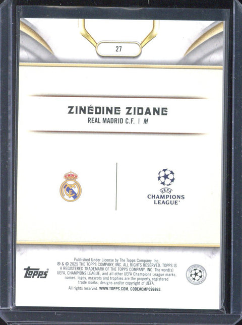 2024-25 Topps Reverence Zinedine Zidane /50 #27
