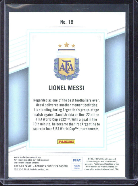 2022-23 Panini Donruss Elite Lionel Messi /30 #18