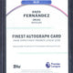 2025-26 Topps Finest Premier League Enzo Fernandez Autograph /25 FA-EF