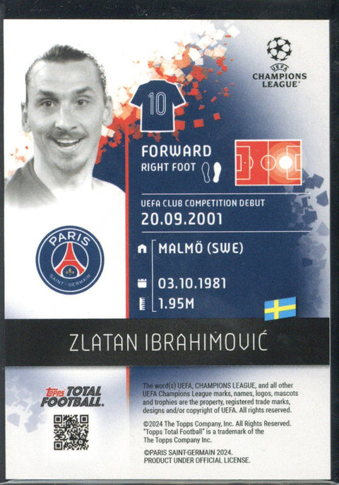 2023/24 Topps Total Football Zlatan Ibrahimovic 77/99 Miami Vice