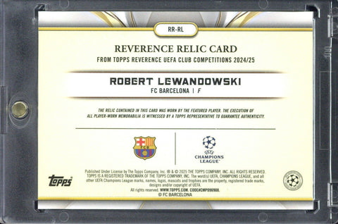 2024-25 Topps Reverence UCC Robert Lewandowski Relic /10 #RR-RL