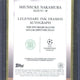 2024-25 Topps Museum UCC Shunsuke Nakamura Legendary Ink Framed Autograph /25 #LIL-SN
