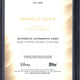 2025 Topps Disney Chrome Donald Voiced By Tony Anselmo Blue Sapphire Autograph #AA-TN