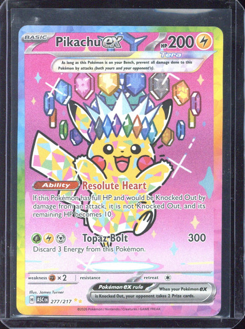 2026 Pokemon Ascended Heroes EN Pikachu ex SIR #277