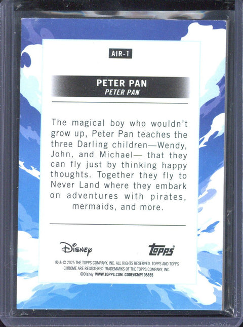 2025 Topps Chrome Disney Peter Pan Air Shadowbox /25 #AIR-1