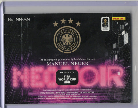 2025/26 Panini Donruss Road to World Cup Manuel Neuer Autograph /10 #NN-MN