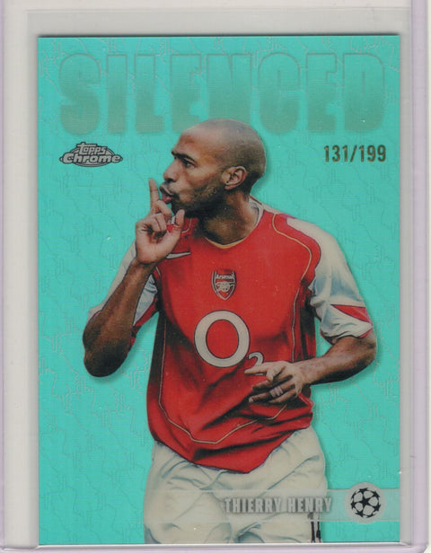 2025/26 Topps Chrome UCC Thierry Henry Silenced /199 #SHH-2