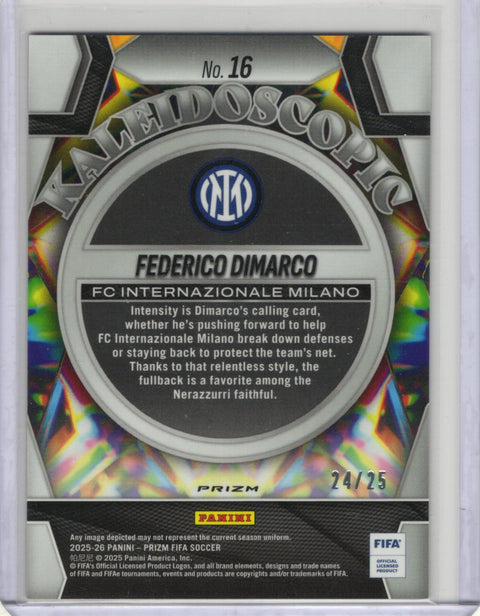 2025/26 Panini Prizm FIFA Federico Di Marco Kaleidoscopic #16