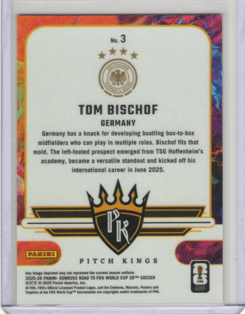 2025/26 Panini Donruss Road to World Cup Tom Bischof Pitch Kings /10 #3