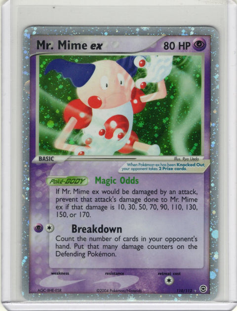 2004 Pokémon Fire Red Leaf Green Mr. Mime EX Holo 110/112 - EU