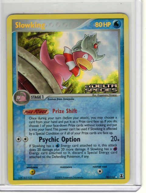 2005 Pokémon EX Delta Species Slowking Reverse Holo Stamped 28/113 - EU