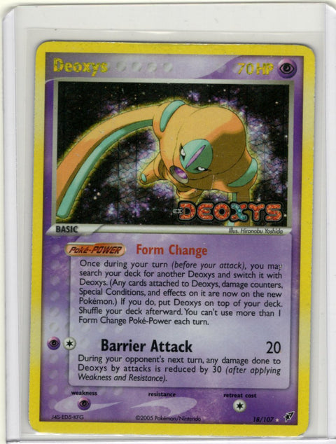 2005 Pokémon EX Deoxys Deoxys Reverse Holo Stamped 18/107 - EU