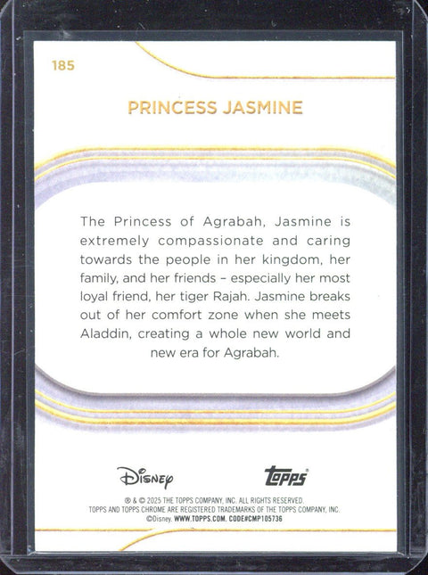 2025 Disney Chrome Sapphire Princess Jasmine Green /99 #185