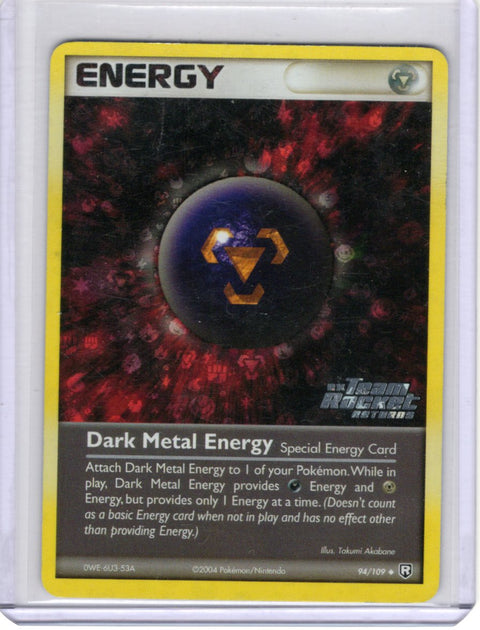 2004 Pokémon EX Team Rocket Returns Energy Reverse Holo Stamped 94/109 - EU