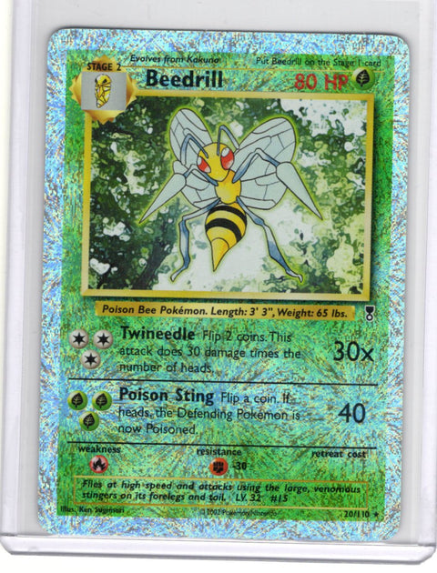 2002 Pokémon Legendary Collection Beedrill Reverse Holo 20/110 - EU