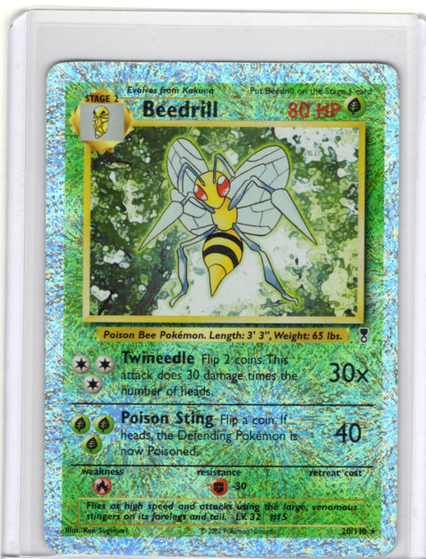 2002 Pokémon Legendary Collection Beedrill Reverse Holo 20/110 - EU - 2