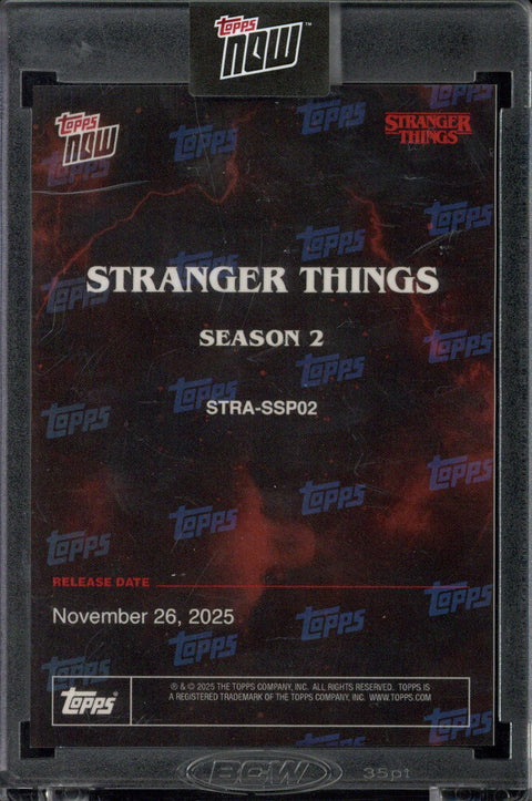 2025 Topps Now Stranger Things Season 2 Release Date #STRA-SSP02