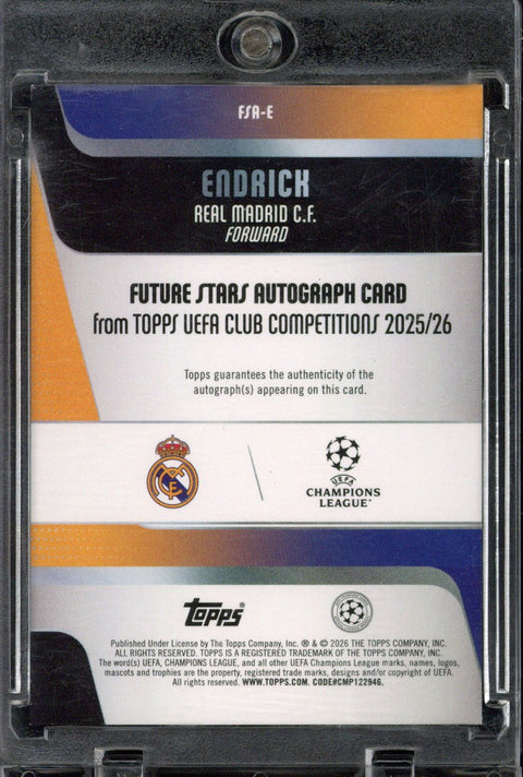 2025-26 Topps UCC Endrick Future Stars Autograph /150 #FSA-E