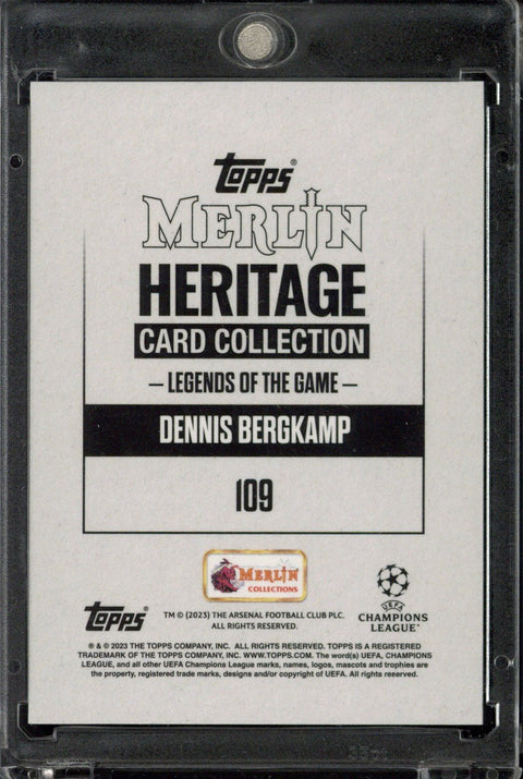 2023-24 Topps Merlin Heritage Dennis Bergkamp Autograph /25 #109