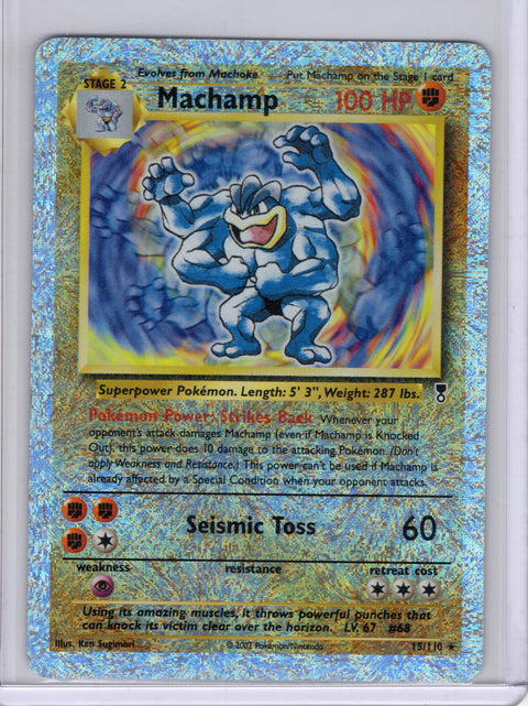 2002 Pokémon Legendary Collection Machamp Reverse Holo 15/110 - EU