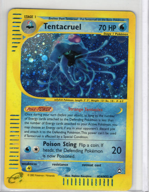 2002 Pokémon Aquapolis Tentacruel Holo H26/H32 - EU - 2