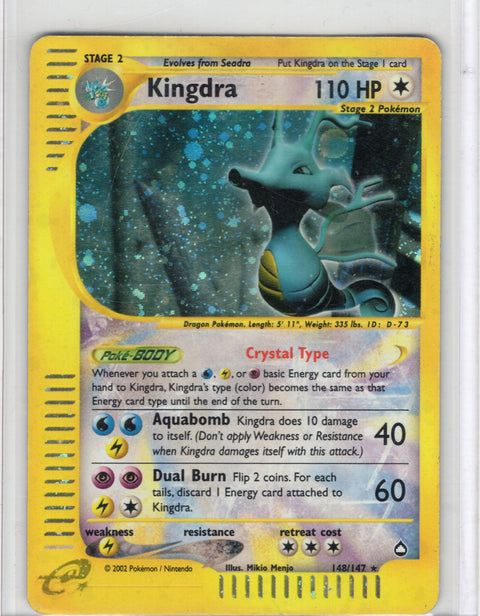 2002 Pokémon Aquapolis Kingdra Holo 148/147 - EU - 3