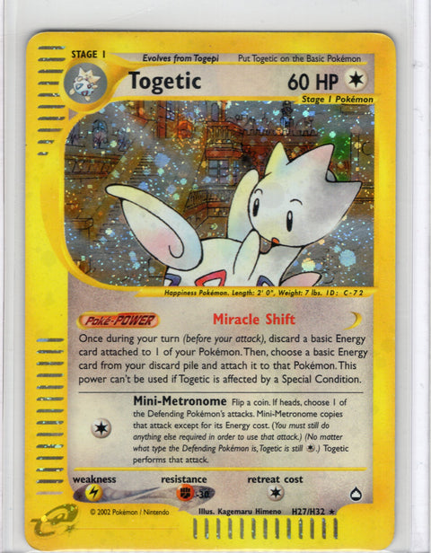 2002 Pokémon Aquapolis Togetic Holo H27/H32 - EU