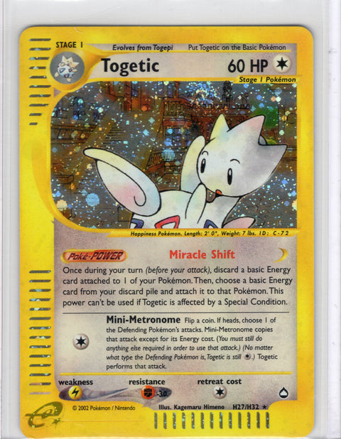 2002 Pokémon Aquapolis Togetic Holo H27/H32 - EU - 2