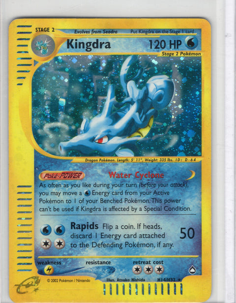 2002 Pokémon Aquapolis Kingdra Holo H14/H32 - EU - 2