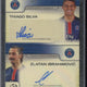 2024-25 Topps Chrome UCC Zlatan Ibrahimovic / Thiago Silva Dual Autograph Superfractor 1/1 #DA-SI