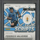 2021-22 Panini Mosaic FIFA RD/WC Federico Valverde Scripts Gold Autograph /10 #FV PSA 10