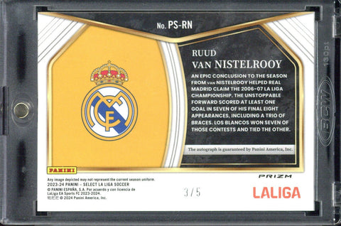 2023-24 Panini Select La Liga Ruud van Nistelrooy Autograph /5 #PS-RN