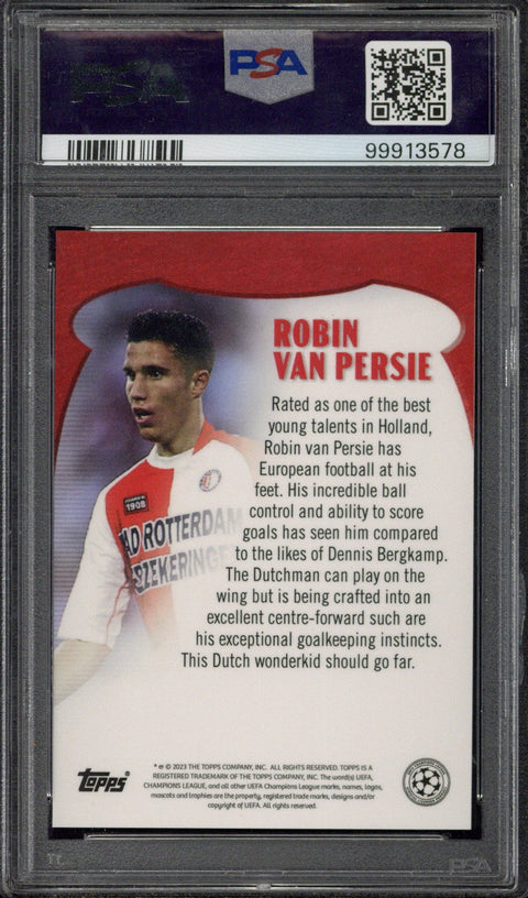 2022 Topps Robin van Persie RC Lost Rookie Gold 1/1 PSA 10