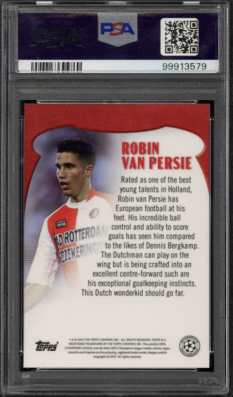 2022 Topps Robin van Persie RC Lost Rookie Red /5 PSA 10