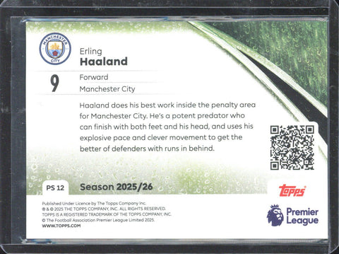 2025-26 Topps Premier League Erling Haaland Perfect Storm #PS12