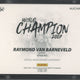 2025 Panini PDC Raymond van Barneveld World Champion Autograph 1/1 #AUCHAMP-04