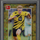 2020-21 Topps Chrome Bundesliga Erling Haaland Gold Wave Refractor /50 #32 PSA 10