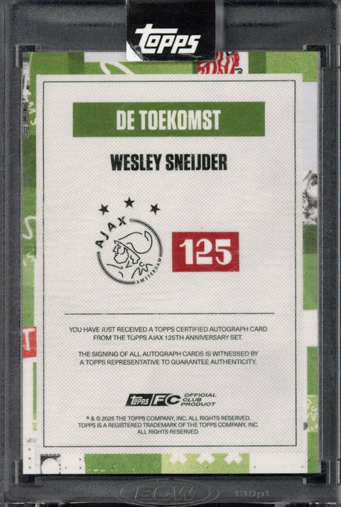 2025 Topps Ajax 125th Anniversary Set Wesley Sneijder Autograph /99