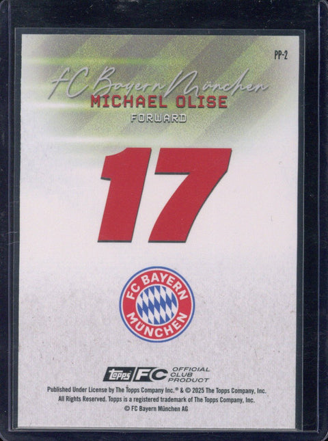 2025-26 Topps FC Bayern München Team Set Michael Olise /25 #PP-2